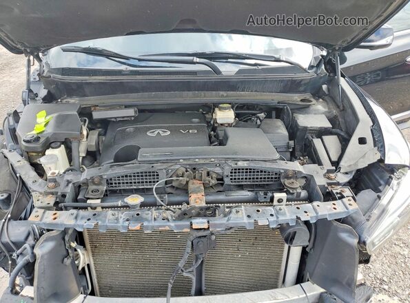 5N1AL0MM9GC505421 2016 INFINITI QX60 Black Vista del compartimento del motor