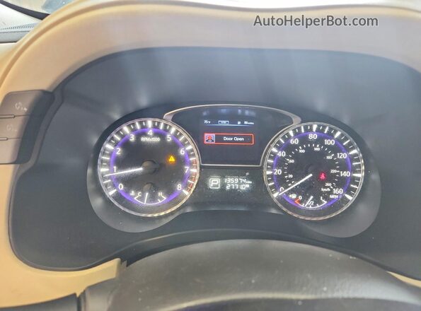 5N1AL0MM9GC520551 2016 INFINITI QX60 Black Instrument cluster view