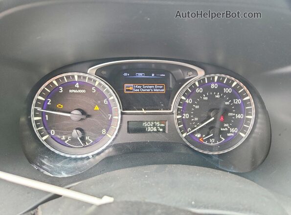 5N1AL0MN0GC512430 2016 INFINITI QX60 Blue Вид щитка приладів