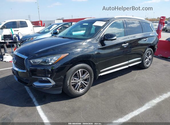 5N1AL0MN2GC529228 2016 INFINITI QX60 Black წინა მარცხენა ხედი სამი მეოთხედიდან