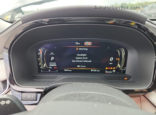 5N1AL1ER4TC334510 2026 INFINITI QX60 Black Vista del cuadro de instrumentos