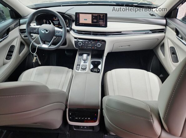 5N1AL1ER4TC334510 2026 INFINITI QX60 Black Vista del salpicadero