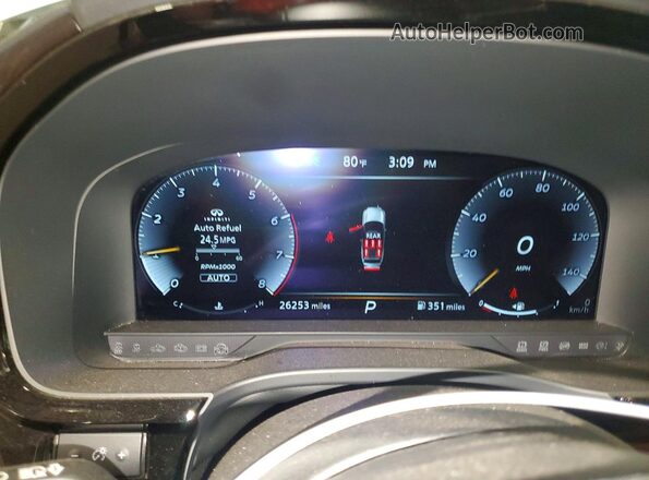 5N1AL1GSXSC345980 2025 INFINITI QX60 Silver Instrument cluster view