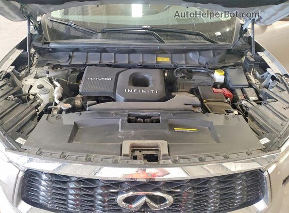 5N1AL1GSXSC345980 2025 INFINITI QX60 Silver Engine compartment view