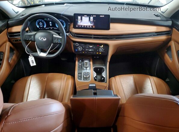 5N1AL1GSXSC345980 2025 INFINITI QX60 Silver Dashboard view