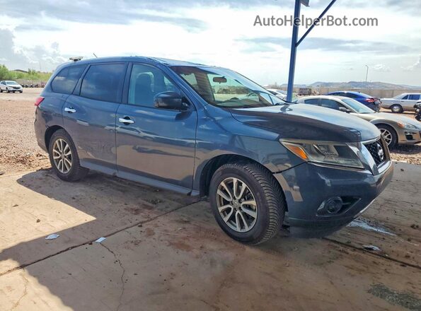 5N1AR2MM1GC604177 2016 NISSAN PATHFINDER Синий Передняя правая четверть
