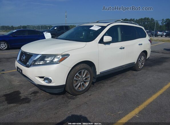 5N1AR2MM8GC653621 2016 NISSAN PATHFINDER White Vista tres cuartos delantera izquierda