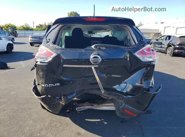 5N1AT2MM7GC760158 2016 NISSAN ROGUE Black უკანა ხედი