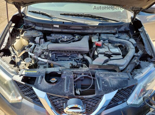 5N1AT2MT0GC765578 2016 NISSAN ROGUE Gray Engine compartment view