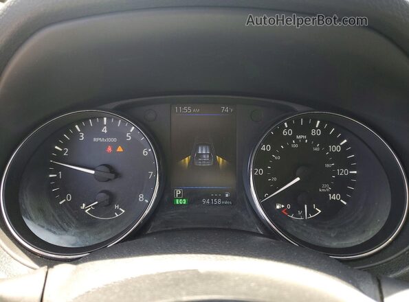 5N1AT2MT0KC768909 2019 NISSAN ROGUE Silver ხელსაწყოთა პანელის ხედი