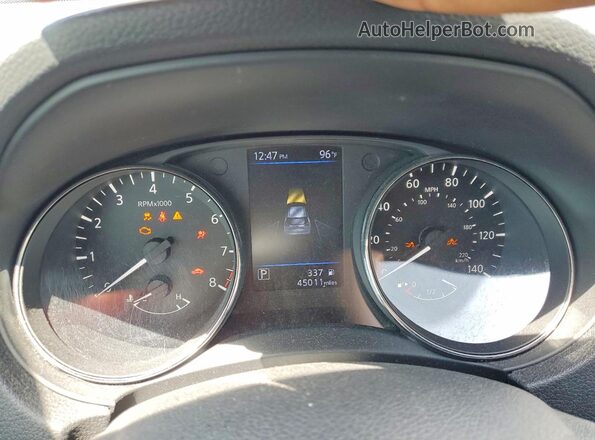 5N1AT2MT0LC727083 2020 NISSAN ROGUE Black ხელსაწყოთა პანელის ხედი