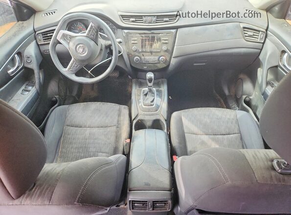 5N1AT2MT1HC867084 2017 NISSAN ROGUE Silver Вид панелі приладів