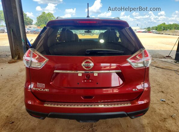 5N1AT2MT2GC776114 2016 NISSAN ROGUE Maroon Rear view
