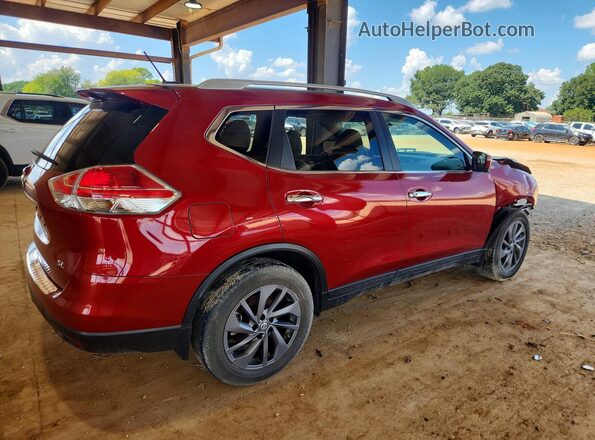 5N1AT2MT2GC776114 2016 NISSAN ROGUE Maroon Rear right