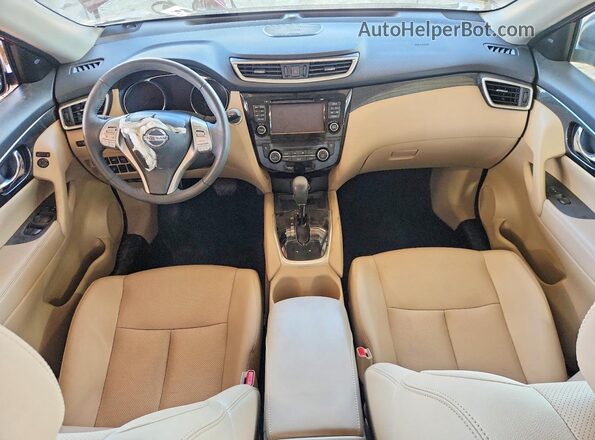 5N1AT2MT2GC776114 2016 NISSAN ROGUE Maroon Dashboard view
