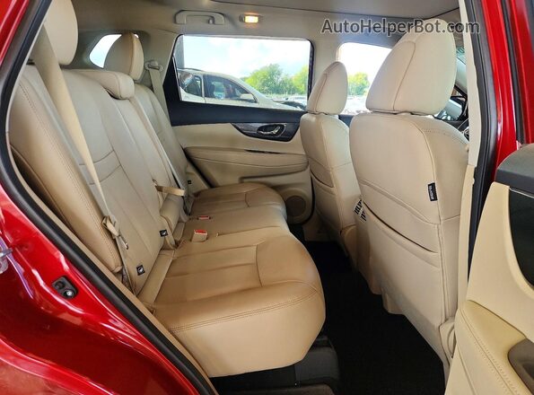 5N1AT2MT2GC776114 2016 NISSAN ROGUE Maroon Rear interior view
