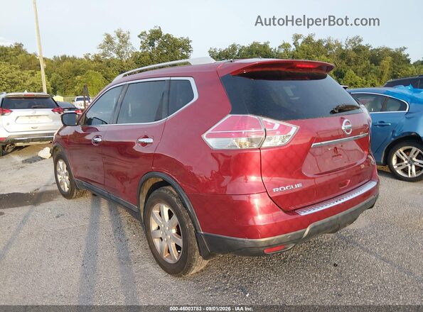 5N1AT2MT2GC829619 2016 NISSAN ROGUE Red Հետևի ձախ