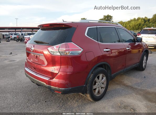 5N1AT2MT2GC829619 2016 NISSAN ROGUE Red Հետևի աջ