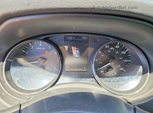 5N1AT2MT2KC726323 2019 NISSAN ROGUE Blue Instrument cluster view