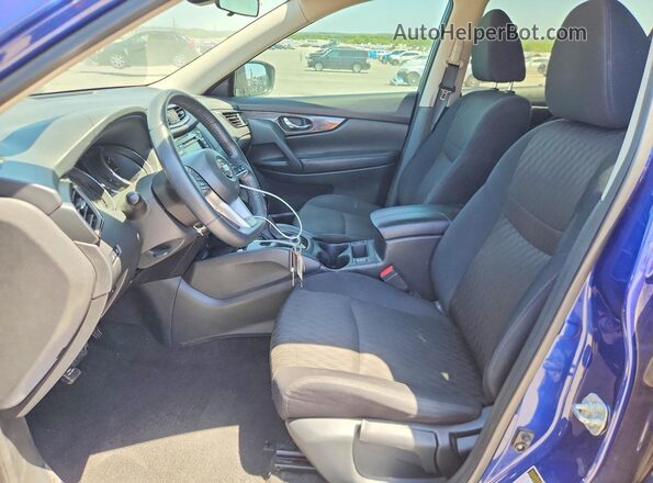 5N1AT2MT2KC726323 2019 NISSAN ROGUE Blue Front interior view