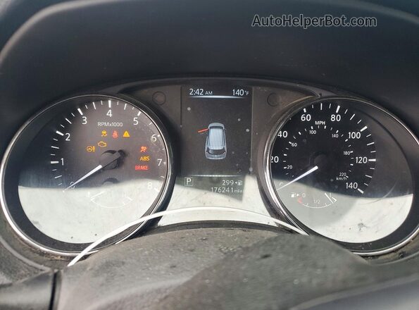5N1AT2MT3HC785163 2017 NISSAN ROGUE Gray Widok zestawu wskaźników