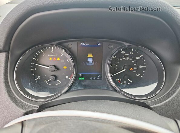 5N1AT2MT3LC726008 2020 NISSAN ROGUE White Вид щитка приладів