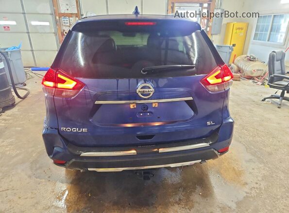 5N1AT2MT4HC770221 2017 NISSAN ROGUE Blue Rear view