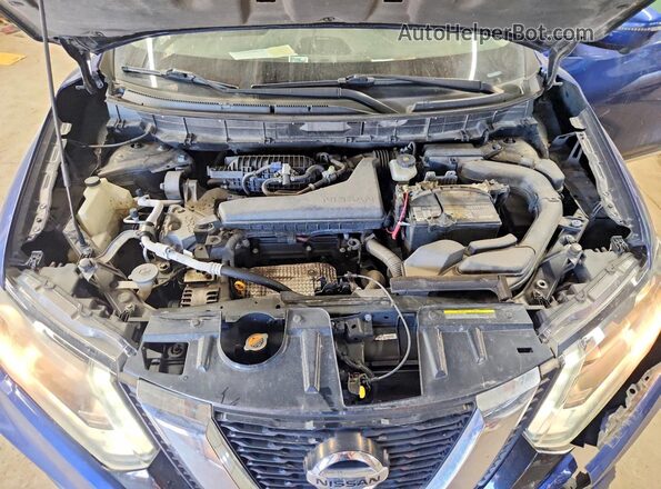 5N1AT2MT4HC770221 2017 NISSAN ROGUE Blue Engine compartment view