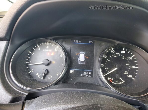 5N1AT2MT4LC703854 2020 NISSAN ROGUE Gray Вид щитка приладів