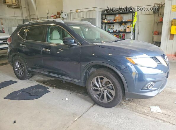5N1AT2MT5GC853011 2016 NISSAN ROGUE Blue Передня права чверть