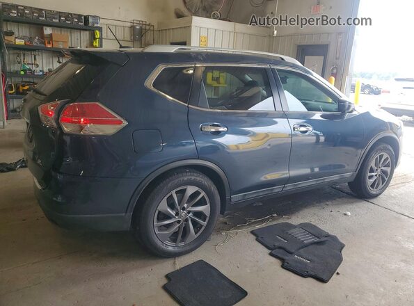5N1AT2MT5GC853011 2016 NISSAN ROGUE Blue Задня права чверть