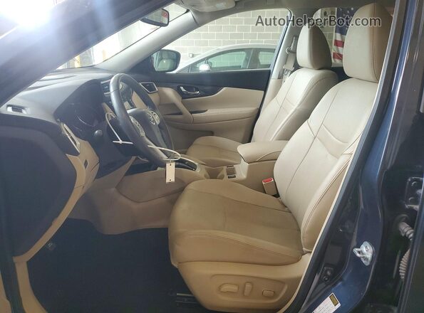 5N1AT2MT5GC853011 2016 NISSAN ROGUE Blue Вид салону спереду