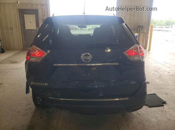 5N1AT2MT5GC853011 2016 NISSAN ROGUE Blue Вид ззаду