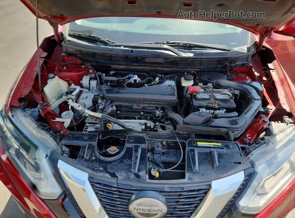 5N1AT2MT6JC715775 2018 NISSAN ROGUE Red Вид підкапотного простору