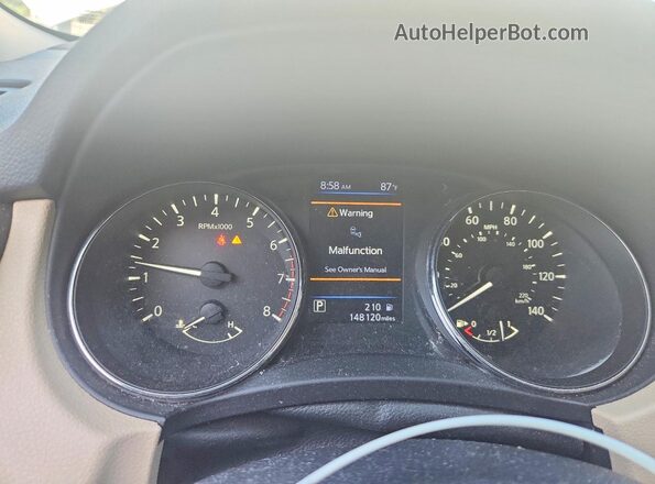 5N1AT2MT6LC772688 2020 NISSAN ROGUE White Вид щитка приладів