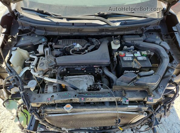 5N1AT2MT8JC828417 2018 NISSAN ROGUE Gray ძრავის განყოფილების ხედი