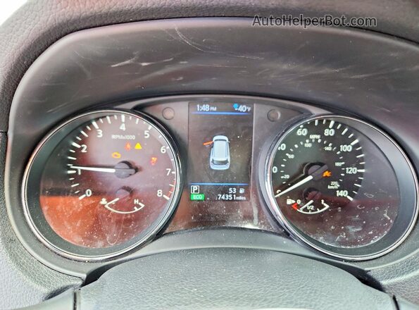 5N1AT2MT9LC813136 2020 NISSAN ROGUE White Սարքավորումների վահանակի տեսք