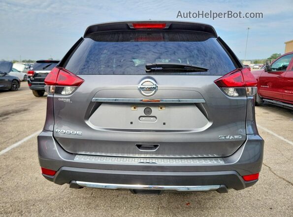 5N1AT2MV0HC746600 2017 NISSAN ROGUE Gray უკანა ხედი