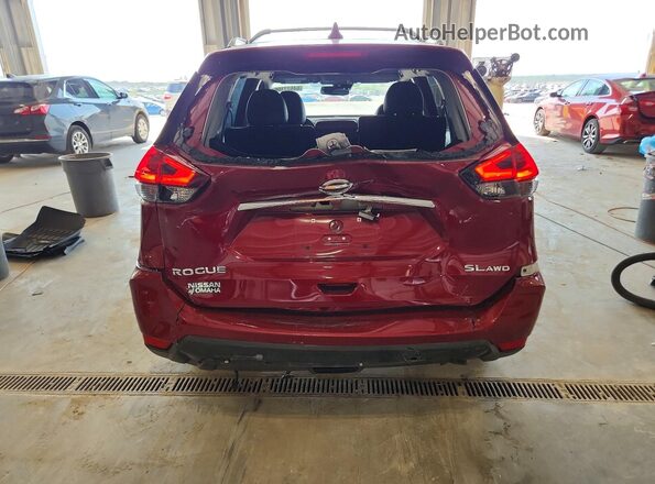 5N1AT2MV0LC747531 2020 NISSAN ROGUE Red Вид ззаду