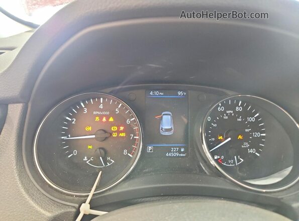 5N1AT2MV0LC747531 2020 NISSAN ROGUE Red Вид щитка приладів