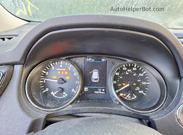 5N1AT2MV1LC753337 2020 NISSAN ROGUE Gray Vista del cuadro de instrumentos