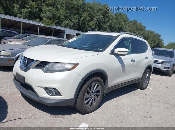 5N1AT2MV2GC754468 2016 NISSAN ROGUE White Vista tres cuartos delantera izquierda