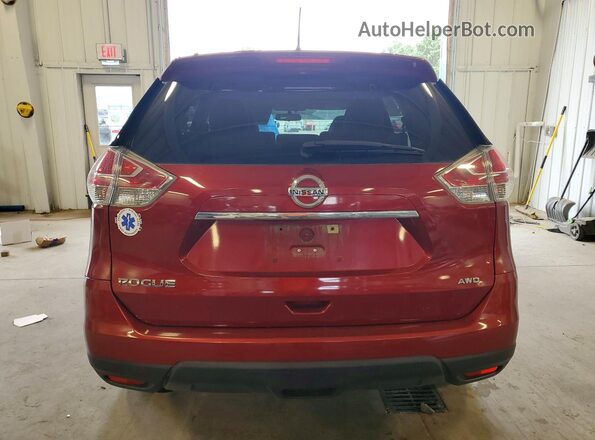 5N1AT2MV2GC803121 2016 NISSAN ROGUE Red უკანა ხედი