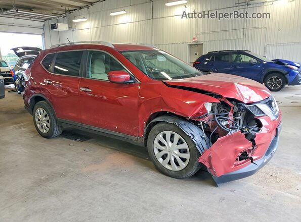 5N1AT2MV2GC803121 2016 NISSAN ROGUE Red წინა მარჯვენა