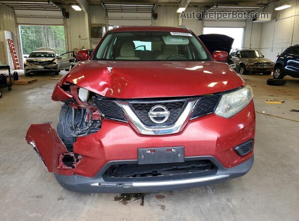 5N1AT2MV2GC803121 2016 NISSAN ROGUE Red წინა ხედი