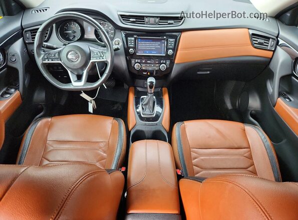 5N1AT2MV2HC794535 2017 NISSAN ROGUE Серый Вид панели приборов