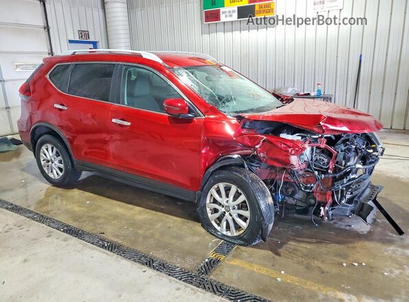 5N1AT2MV2KC702833 2019 NISSAN ROGUE Красный Передняя правая четверть