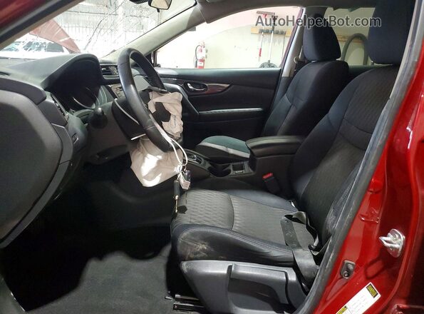 5N1AT2MV2KC702833 2019 NISSAN ROGUE Красный Вид салона спереди