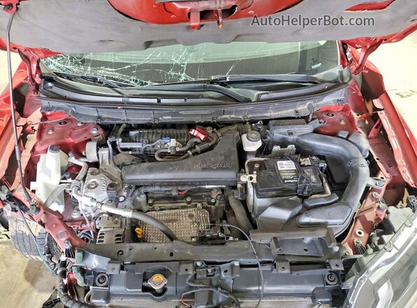 5N1AT2MV2KC702833 2019 NISSAN ROGUE Красный Вид подкапотного пространства