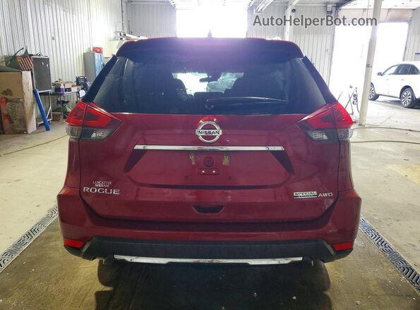 5N1AT2MV2KC702833 2019 NISSAN ROGUE Красный Вид сзади